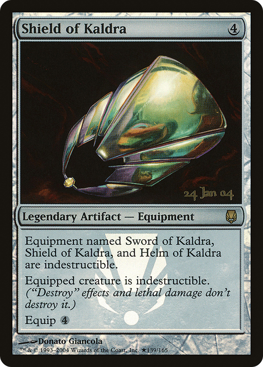 Shield of Kaldra (PRE-139) [Darksteel Promos] Foil MTG Single Wizards of the Coast