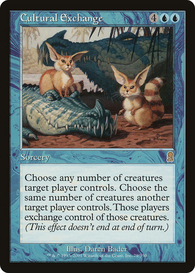 Cultural Exchange (ODY-079) [Odyssey] MTG Single Wizards of the Coast