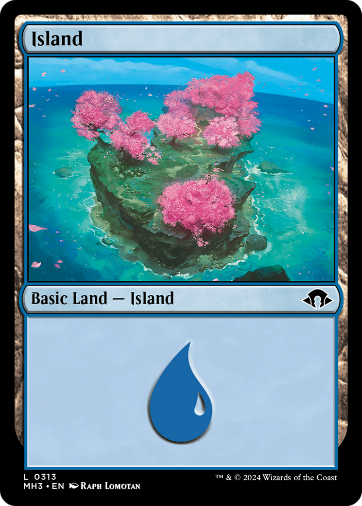 Island (0313) (MH3-313) [Modern Horizons 3] Foil MTG Single Modern Horizons 3