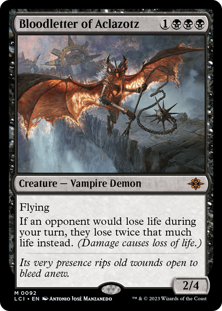 Bloodletter of Aclazotz (LCI-092) [The Lost Caverns of Ixalan] Foil MTG Single Wizards of the Coast