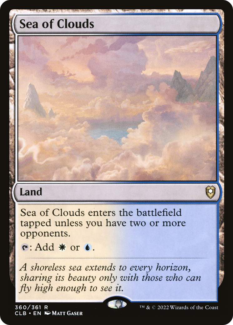 Sea of Clouds (CLB-360) [Commander Legends: Battle for Baldur's Gate] Foil MTG Single Wizards of the Coast