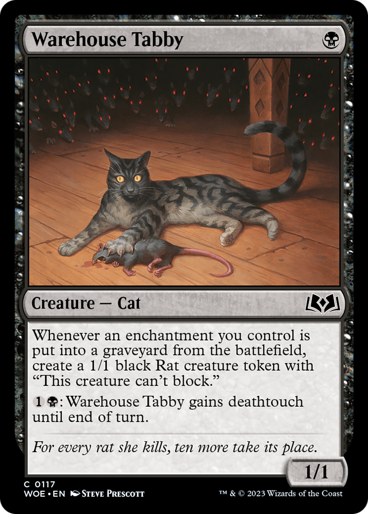 Warehouse Tabby (WOE-117) [Wilds of Eldraine] MTG Single Wizards of the Coast