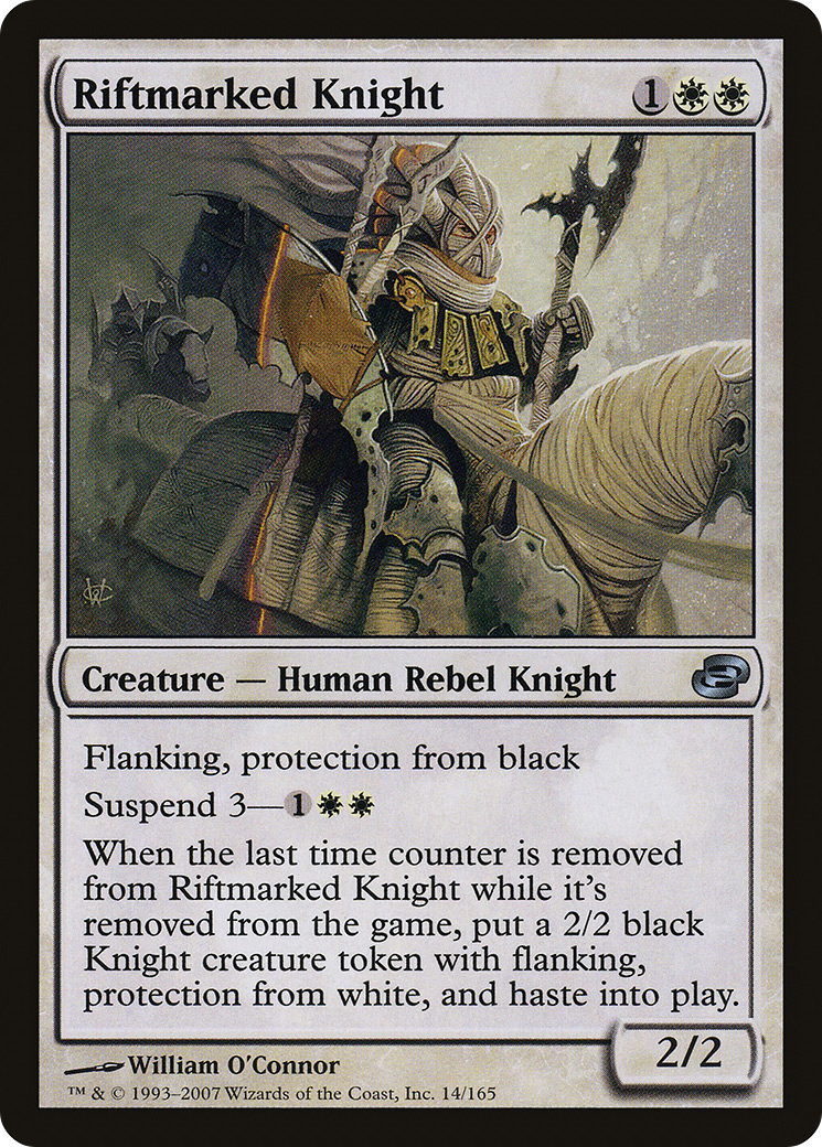 Riftmarked Knight (PLC-014) [Planar Chaos] Foil MTG Single Planar Chaos
