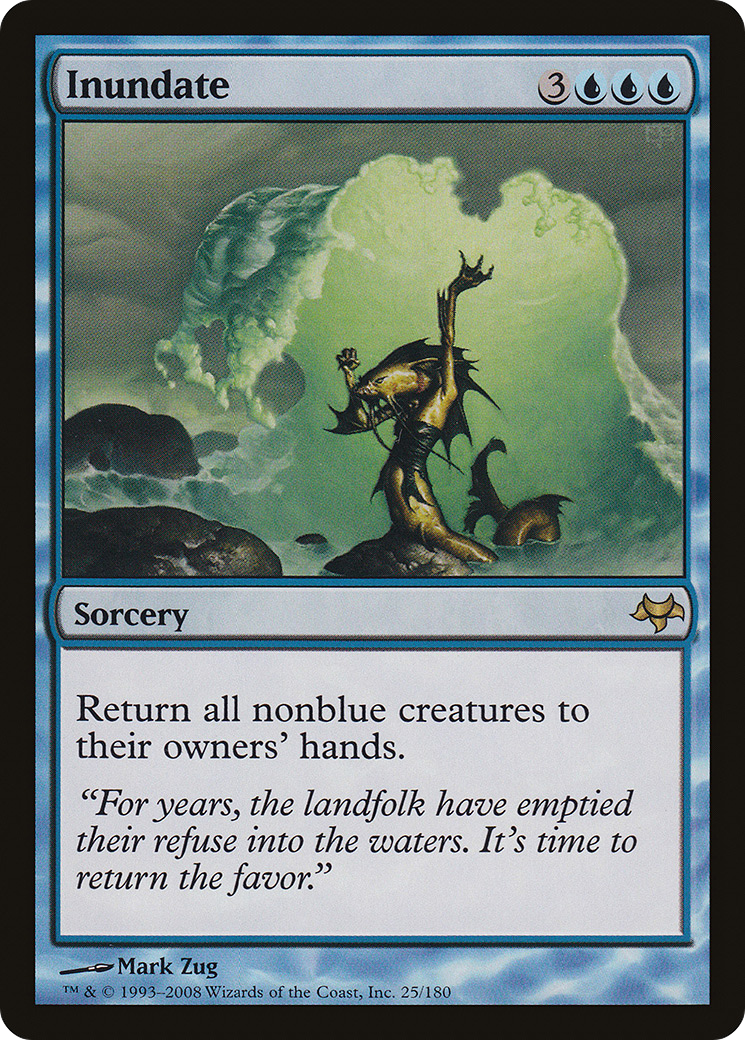 Inundate (EVE-025) [Eventide] MTG Single Wizards of the Coast