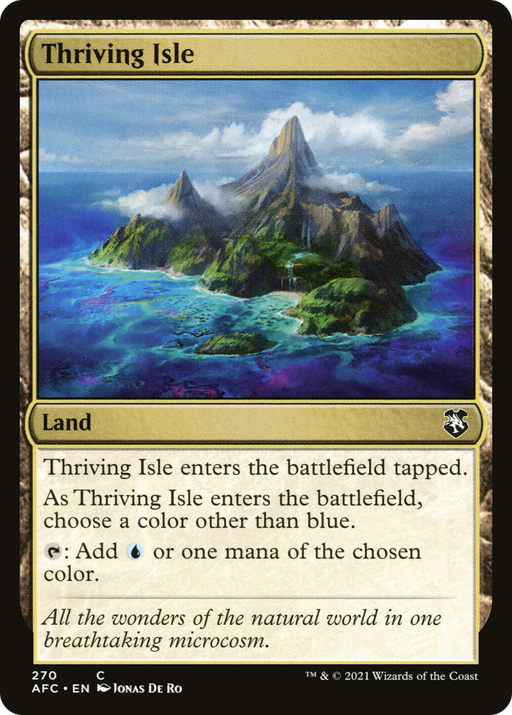Thriving Isle (AFC-270) [Forgotten Realms Commander] MTG Single Wizards of the Coast