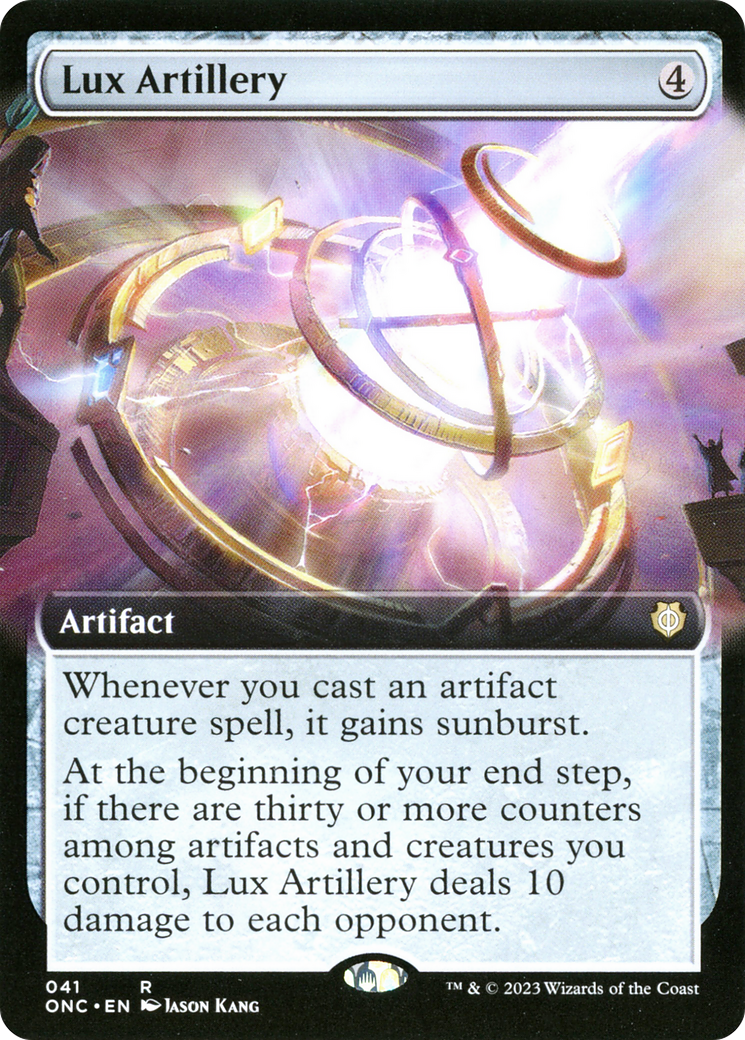 Lux Artillery (ONC-041) [Phyrexia: All Will Be One Commander] (Extended Art) MTG Single Wizards of the Coast