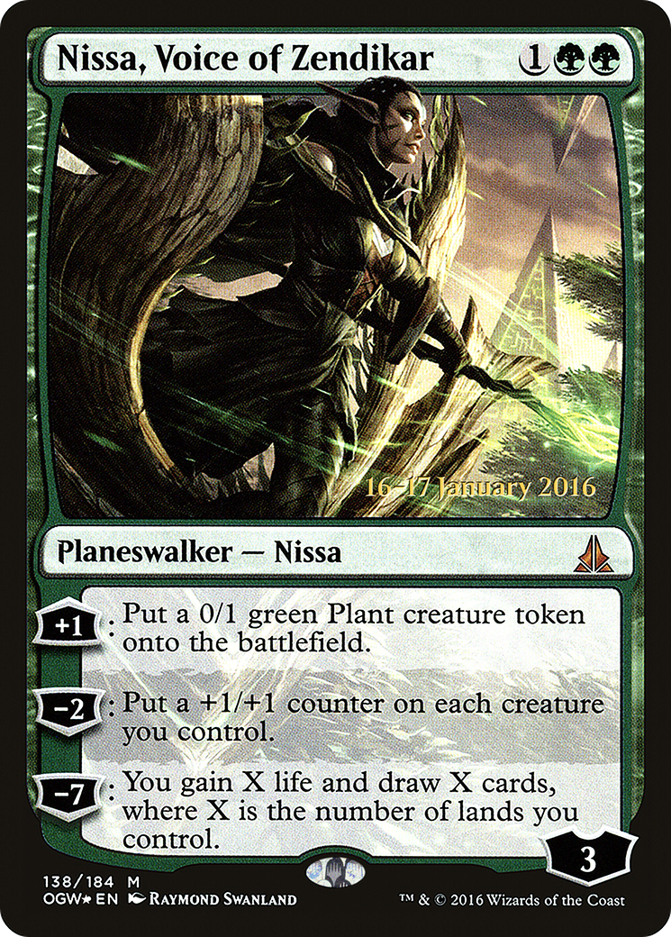 Nissa, Voice of Zendikar (PRE-138) [Oath of the Gatewatch Promos] Foil MTG Single Wizards of the Coast