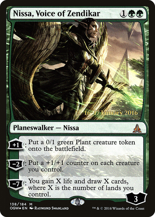 Nissa, Voice of Zendikar (PRE-138) [Oath of the Gatewatch Promos] Foil MTG Single Wizards of the Coast