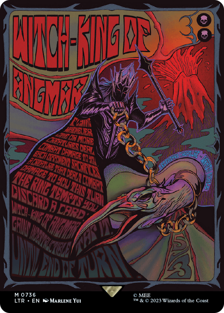 Witch-king of Angmar (Borderless Poster) (LTR-736) [The Lord of the Rings: Tales of Middle-earth] (Borderless) MTG Single Wizards of the Coast