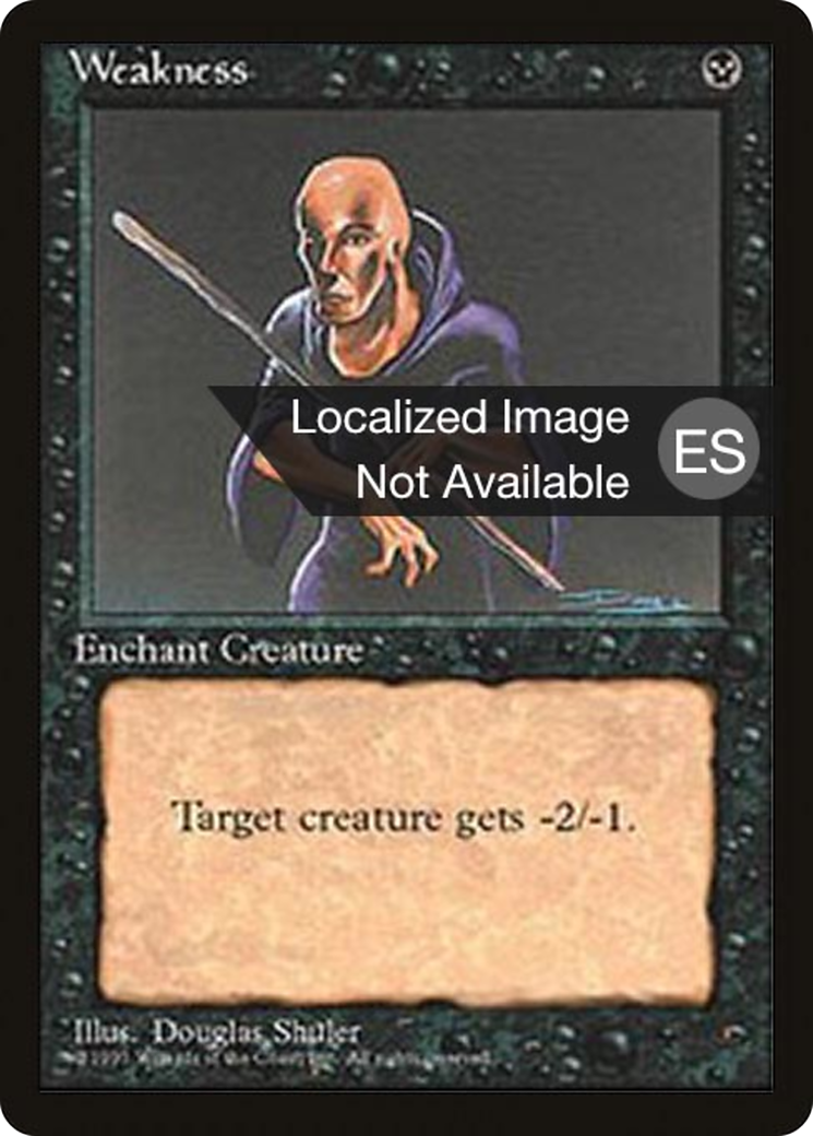 Weakness (4BB-170) [Fourth Edition Foreign Black Border] MTG Single Wizards of the Coast