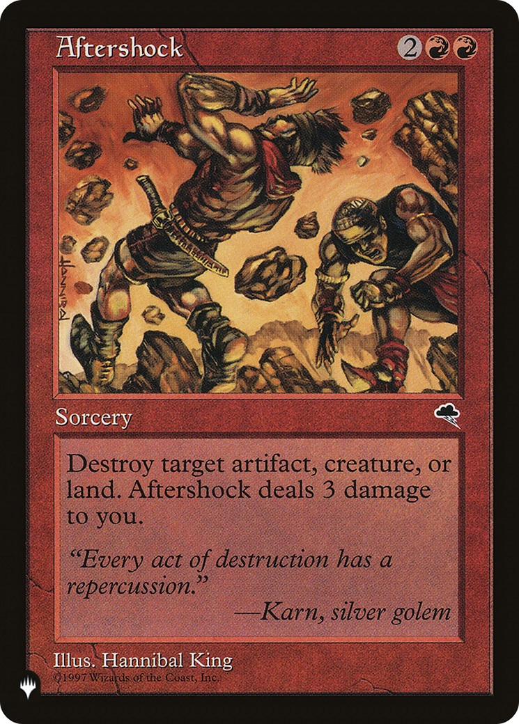 Aftershock (LIST-TMP-160) [Mystery Booster] The List MTG Single Wizards of the Coast
