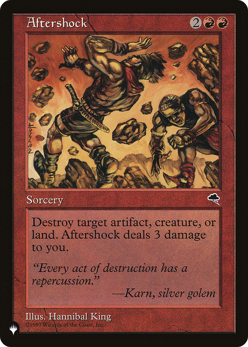 Aftershock (LIST-TMP-160) [Mystery Booster] The List MTG Single Wizards of the Coast