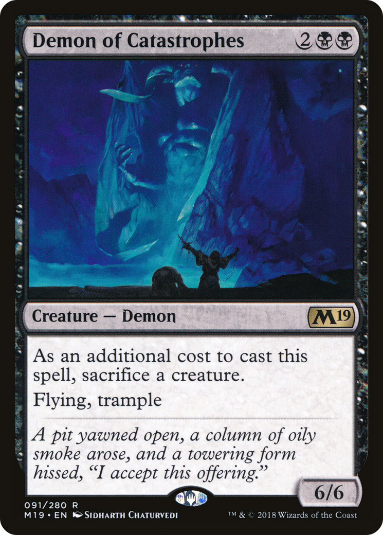 Demon of Catastrophes (M19-091) [Core Set 2019] MTG Single Wizards of the Coast