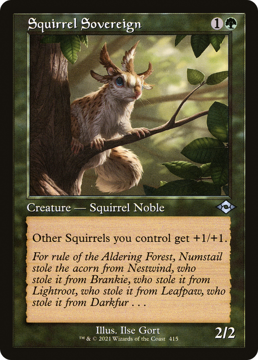 Squirrel Sovereign (MH2-415) [Modern Horizons 2] Foil MTG Single Wizards of the Coast