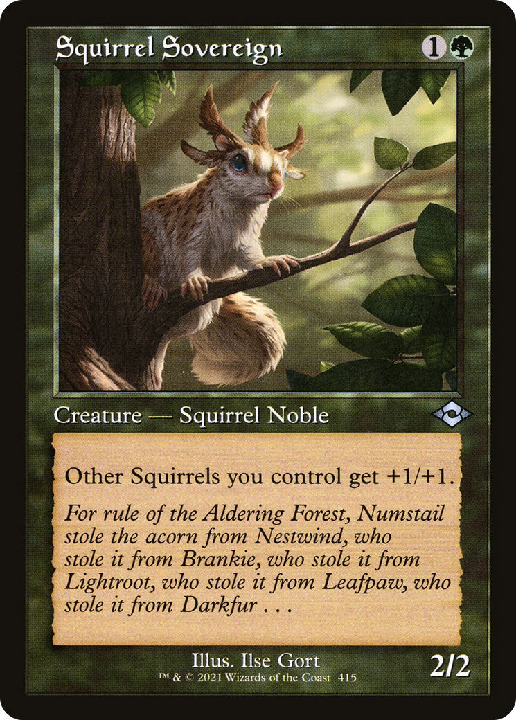 Squirrel Sovereign (MH2-415) [Modern Horizons 2] MTG Single Modern Horizons 2