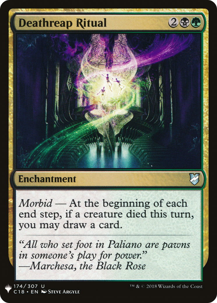 Deathreap Ritual (LIST-C18-174) [Mystery Booster] The List MTG Single Wizards of the Coast