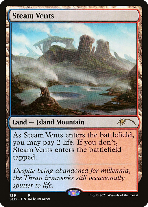Steam Vents (SLD-129) [Secret Lair Drop] MTG Single Wizards of the Coast