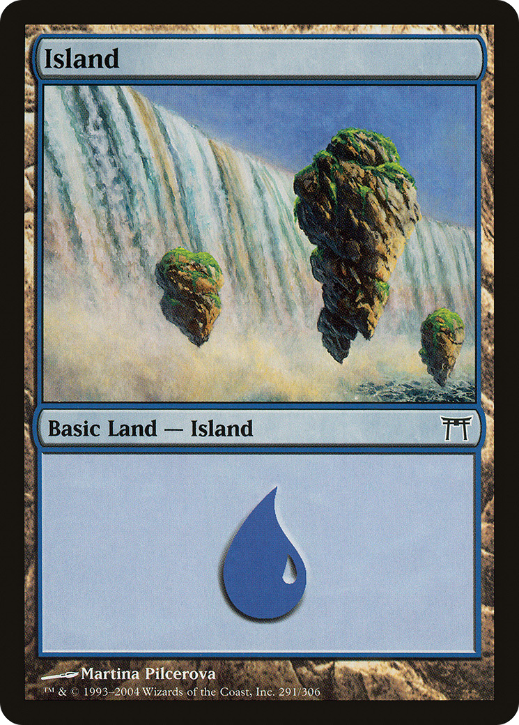 Island (291) (CHK-291) [Champions of Kamigawa] Foil MTG Single Wizards of the Coast