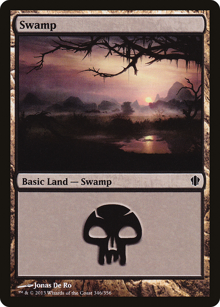 Swamp (346) (C13-346) [Commander 2013] MTG Single Wizards of the Coast