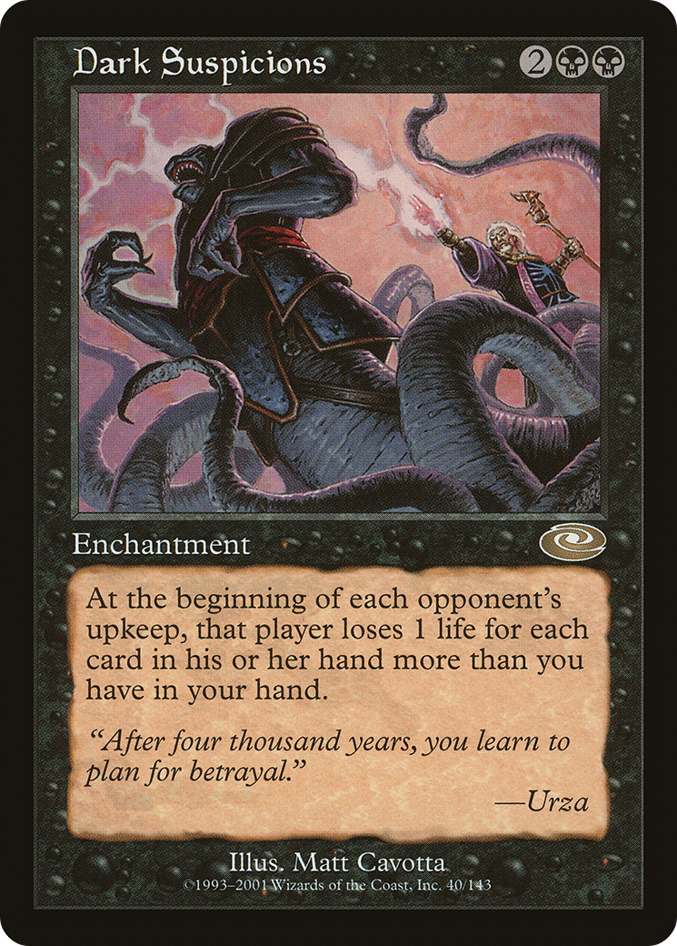 Dark Suspicions (PLS-040) [Planeshift] Foil MTG Single Wizards of the Coast