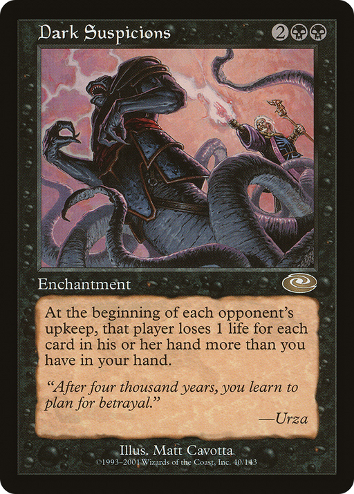 Dark Suspicions (PLS-040) [Planeshift] MTG Single Wizards of the Coast