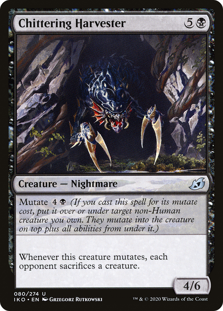 Chittering Harvester (IKO-080) [Ikoria: Lair of Behemoths] Foil MTG Single Wizards of the Coast