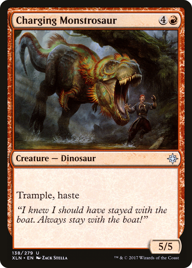 Charging Monstrosaur (XLN-138) [Ixalan] MTG Single Wizards of the Coast