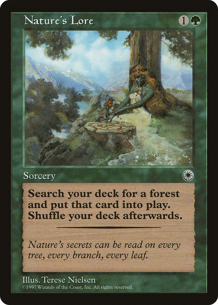 Nature's Lore (POR-178) [Misc] Portal MTG Single Wizards of the Coast