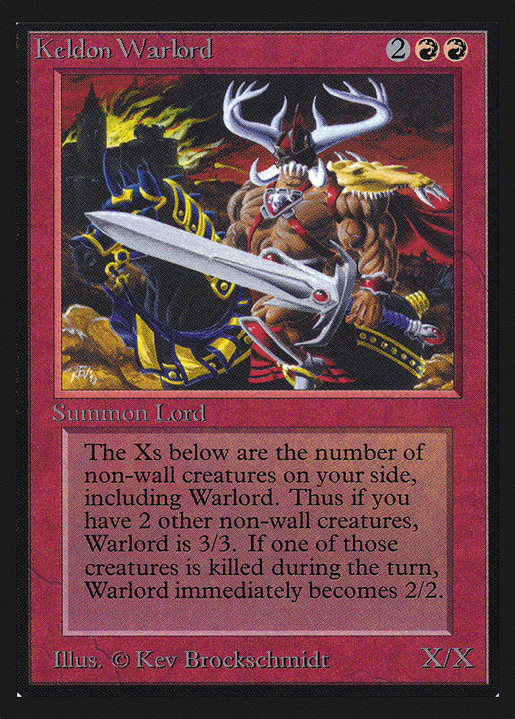 Keldon Warlord (IED-161) [Intl. Collectors' Edition] MTG Single Wizards of the Coast