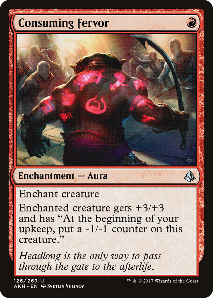 Consuming Fervor (AKH-126) [Amonkhet] MTG Single Wizards of the Coast