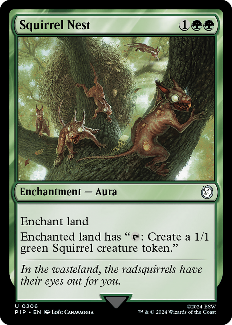 Squirrel Nest (PIP-206) [Fallout] Foil MTG Single Wizards of the Coast