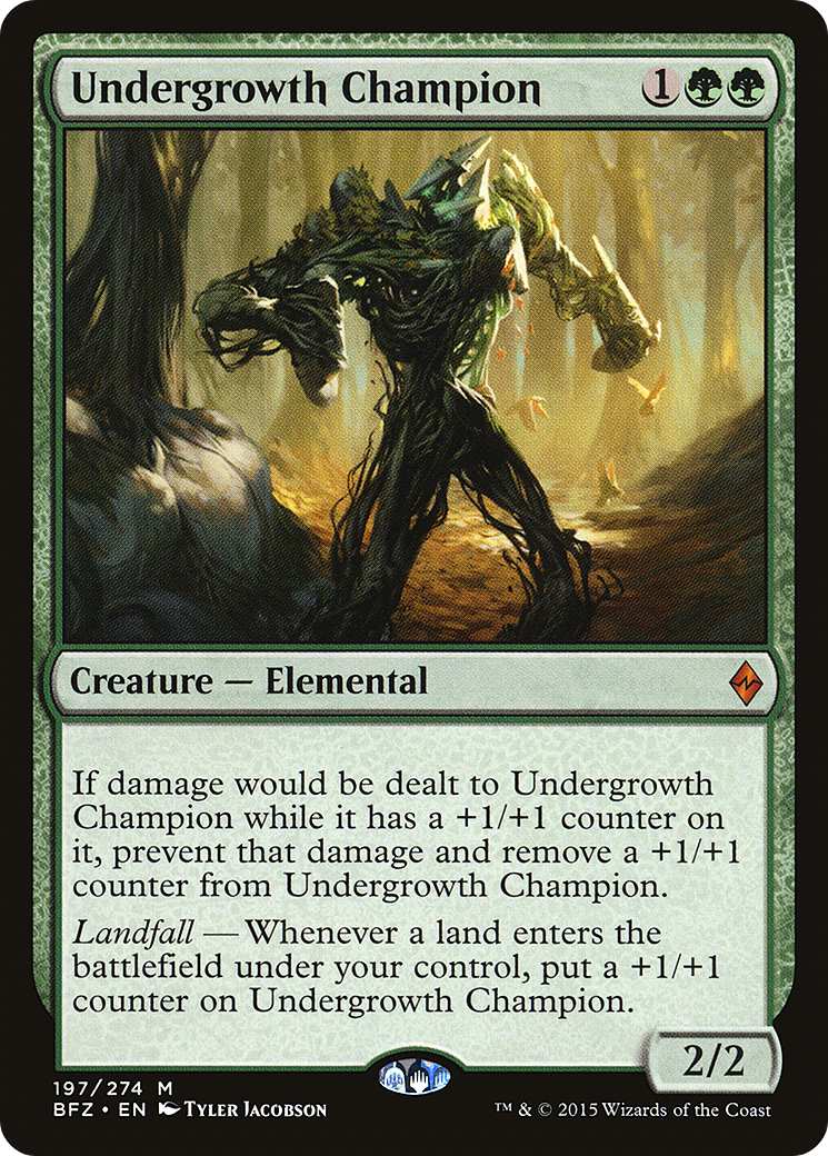 Undergrowth Champion (BFZ-197) [Battle for Zendikar] Foil MTG Single Wizards of the Coast