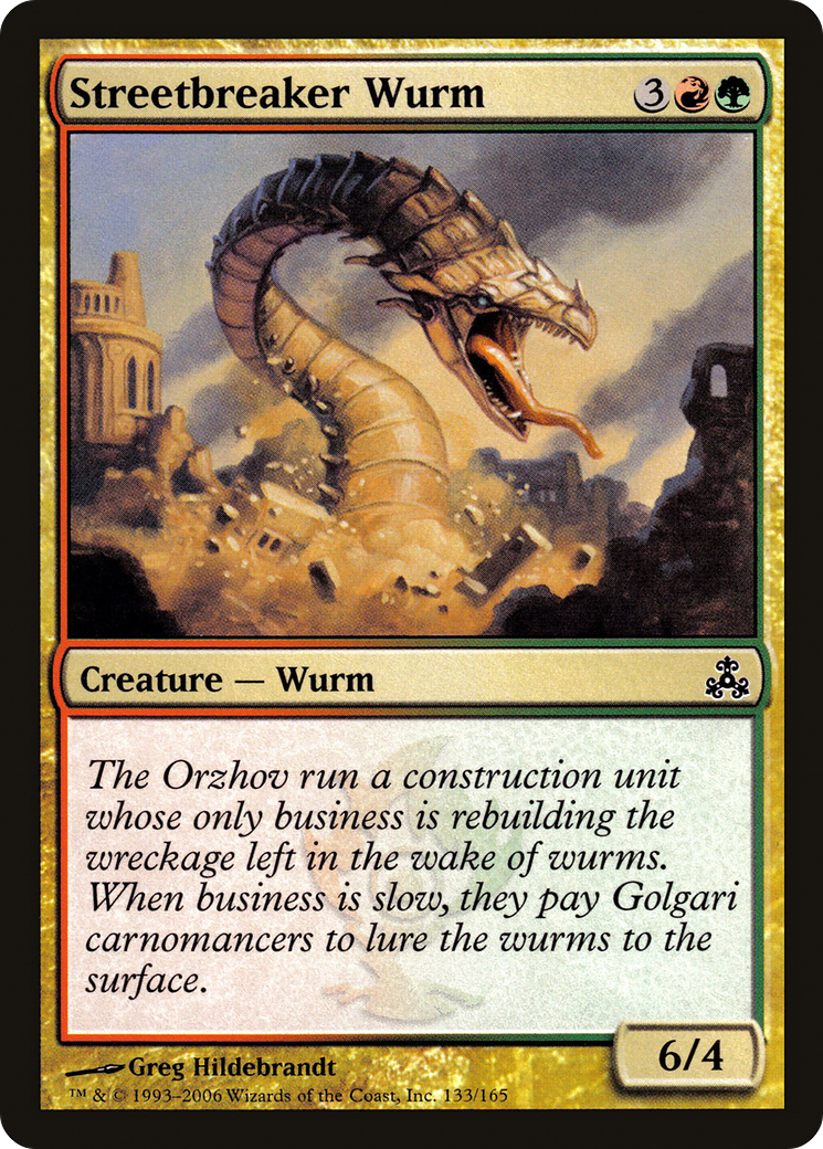 Streetbreaker Wurm (GPT-133) [Guildpact] MTG Single Wizards of the Coast