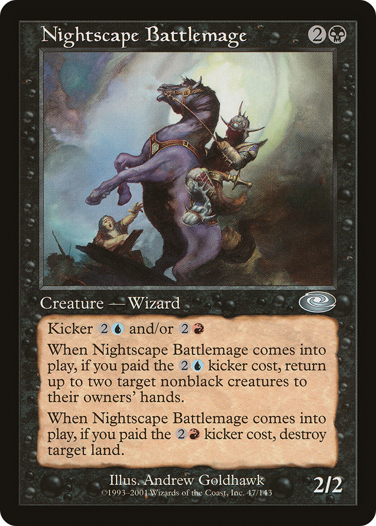 Nightscape Battlemage (PLS-047) [Planeshift] Foil MTG Single Wizards of the Coast