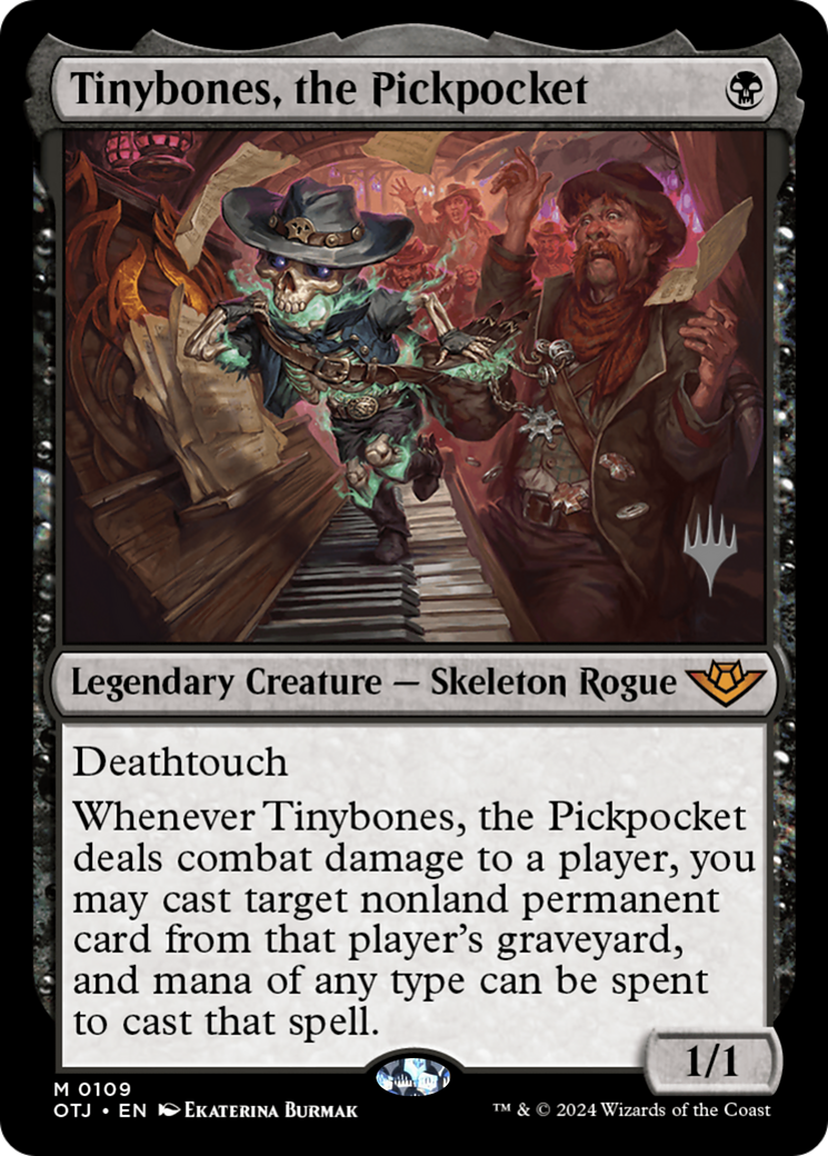 Tinybones, the Pickpocket (PPOTJ-109) [Outlaws of Thunder Junction Promos] Foil MTG Single Wizards of the Coast