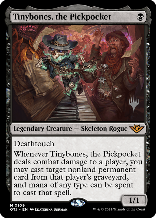 Tinybones, the Pickpocket (PPOTJ-109) [Outlaws of Thunder Junction Promos] Foil MTG Single Wizards of the Coast