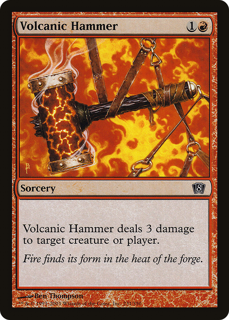 Volcanic Hammer (8ED-231) [8th Edition] Foil MTG Single Wizards of the Coast