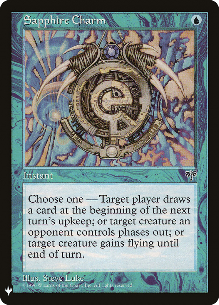 Sapphire Charm (LIST-MIR-89) [Mystery Booster] The List MTG Single Wizards of the Coast
