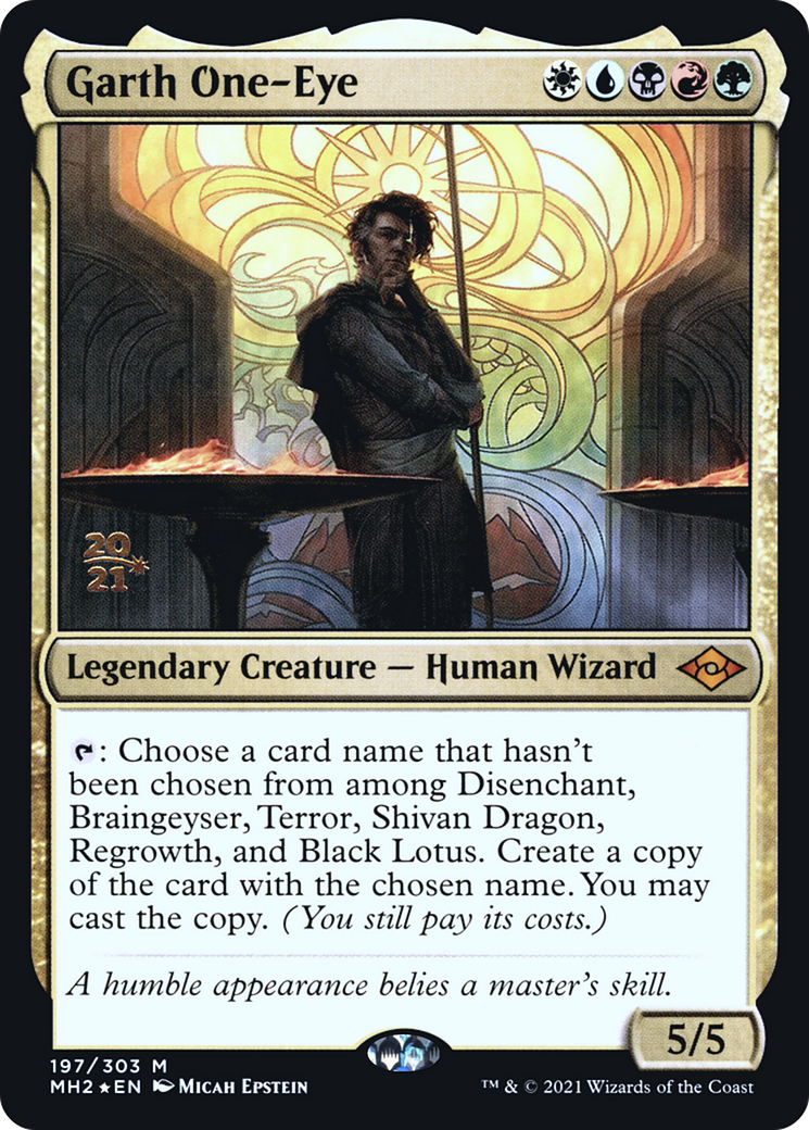 Garth One-Eye (PRE-197) [Modern Horizons 2 Promos] Foil MTG Single Wizards of the Coast