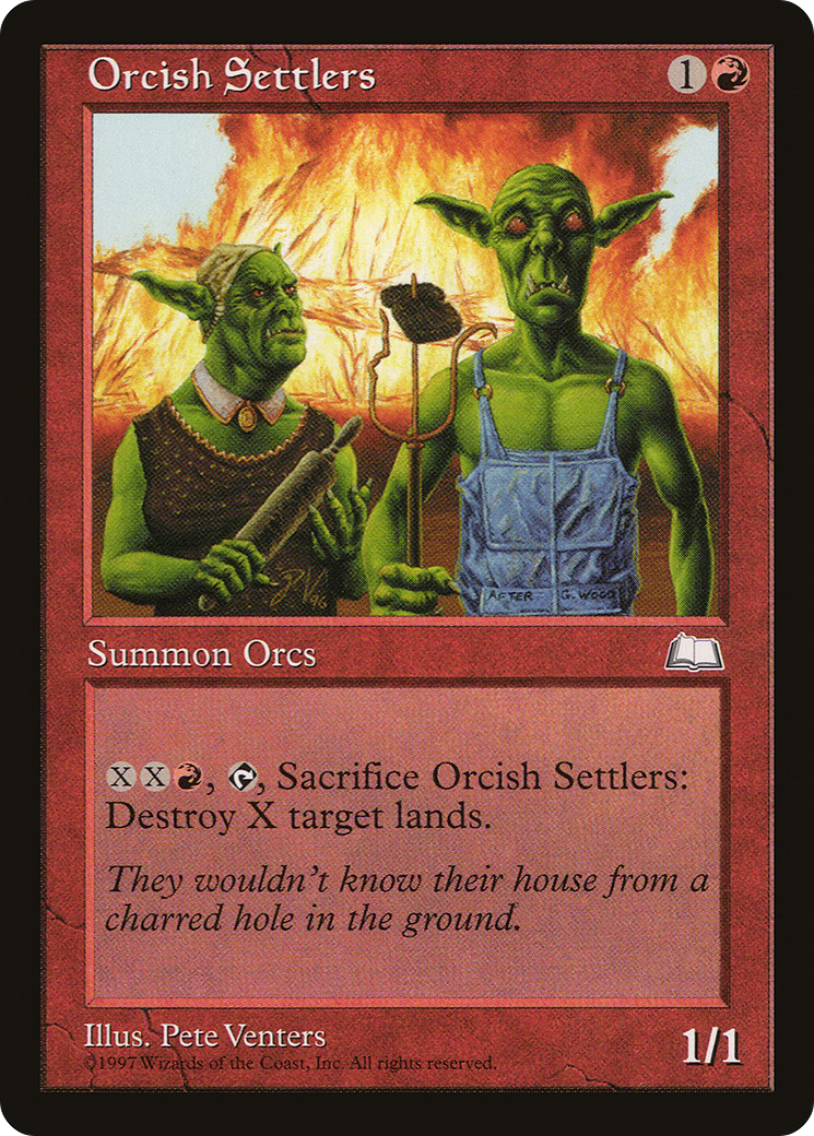 Orcish Settlers (WTH-112) [Weatherlight] MTG Single Wizards of the Coast