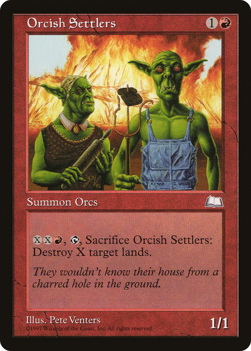 Orcish Settlers (WTH-112) [Weatherlight] MTG Single Wizards of the Coast