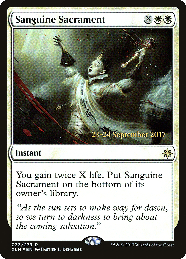Sanguine Sacrament (PRE-033) [Ixalan Promos] Foil MTG Single Wizards of the Coast