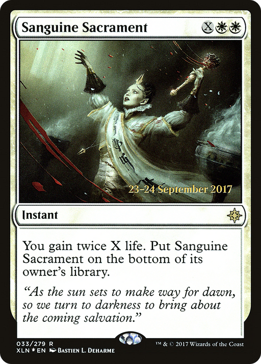 Sanguine Sacrament (PRE-033) [Ixalan Promos] Foil MTG Single Wizards of the Coast