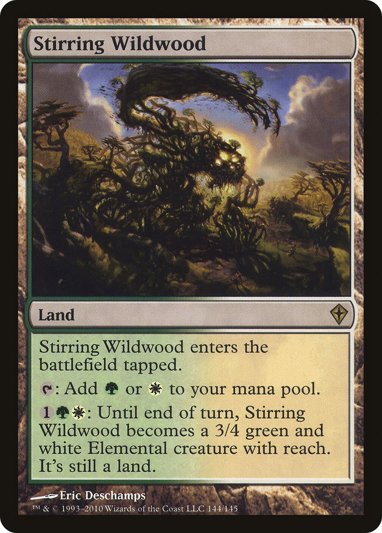 Stirring Wildwood (WWK-144) [Worldwake] Foil MTG Single Wizards of the Coast