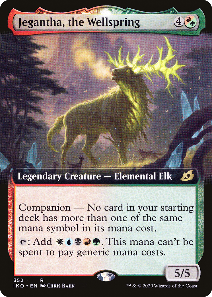 Jegantha, the Wellspring (IKO-352) [Ikoria: Lair of Behemoths] (Extended Art) MTG Single Wizards of the Coast