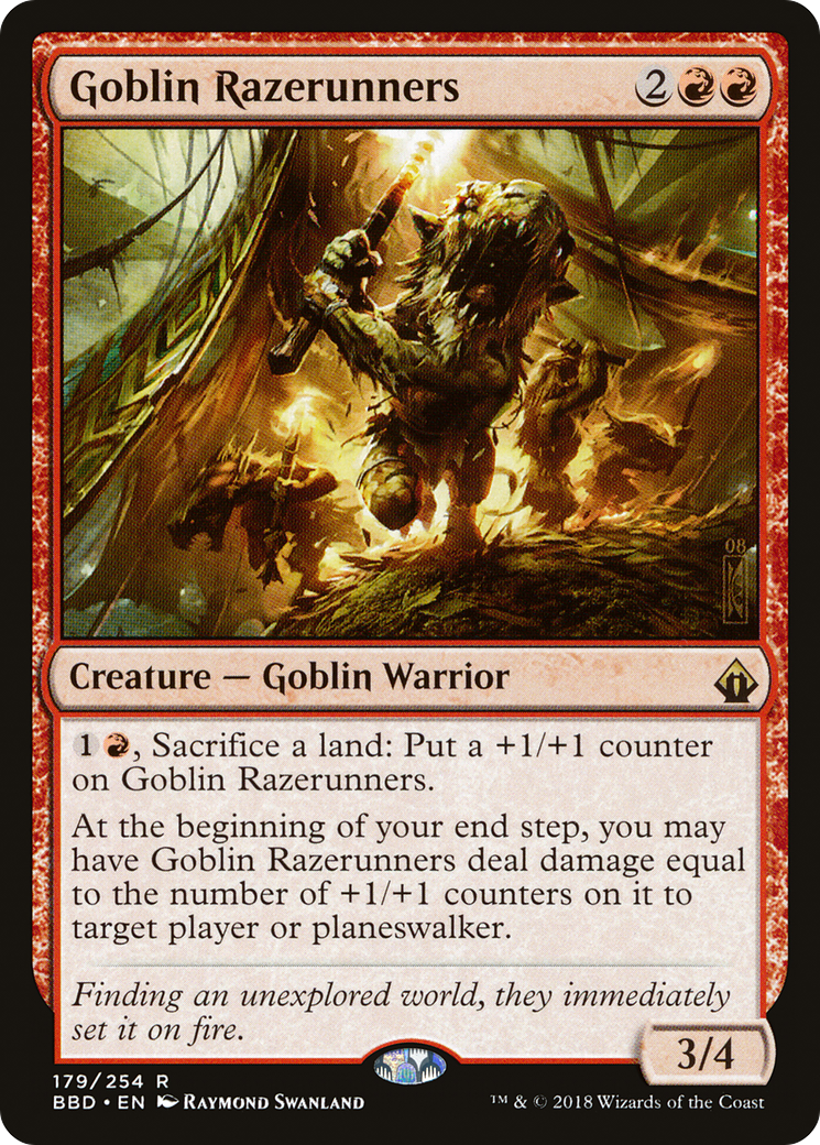 Goblin Razerunners (BBD-179) [Battlebond] Foil MTG Single Wizards of the Coast