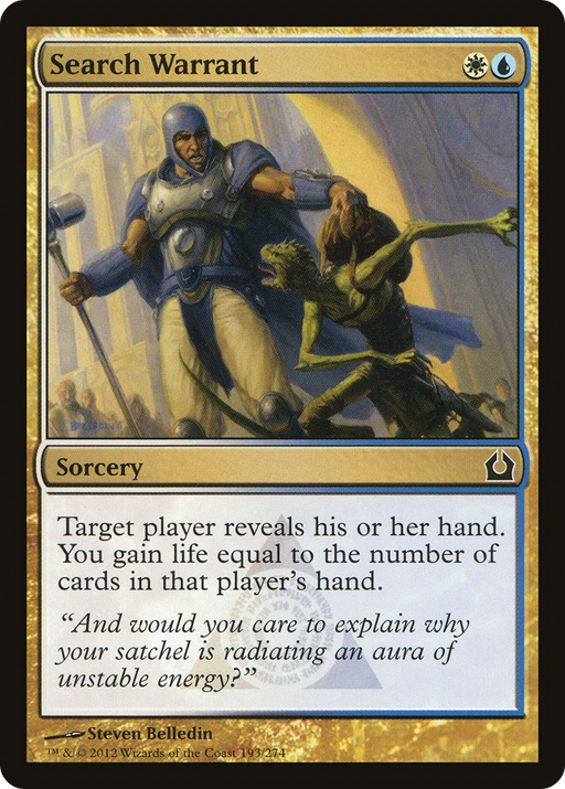 Search Warrant (RTR-193) [Return to Ravnica] Foil MTG Single Wizards of the Coast