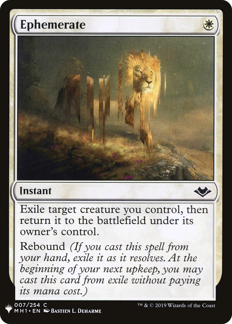 Ephemerate (LIST-007) [Mystery Booster] The List MTG Single Wizards of the Coast