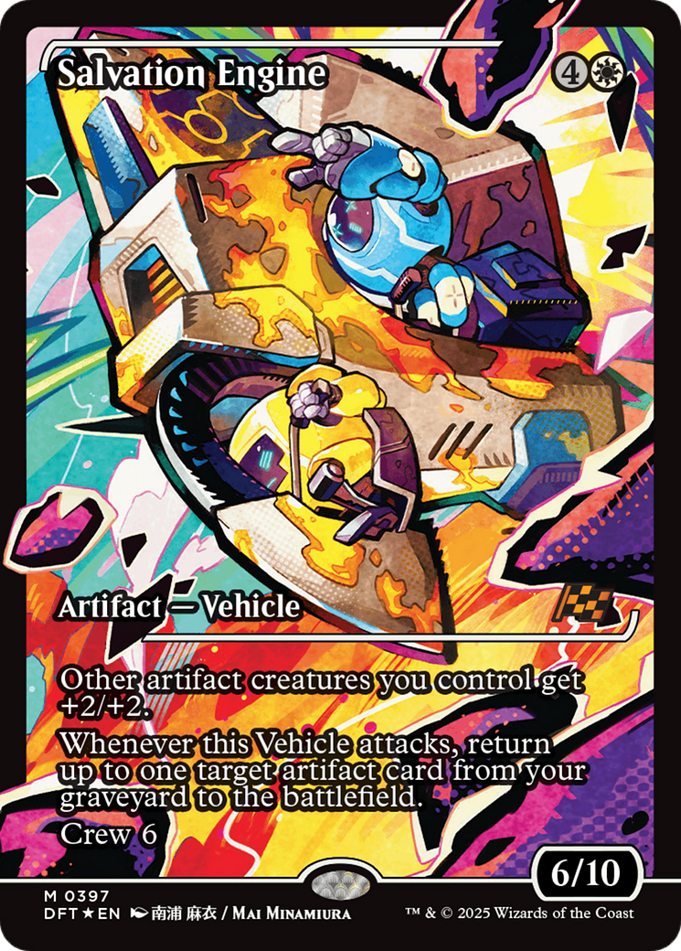 Salvation Engine (DFT-397) [Aetherdrift] (Showcase) Foil MTG Single Wizards of the Coast