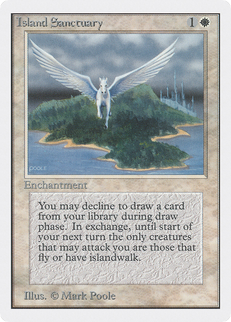 Island Sanctuary (2ED-026) [Oldschool] Unlimited Edition MTG Single Wizards of the Coast